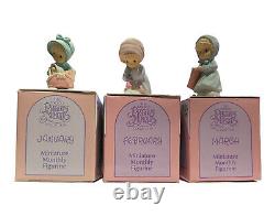 Precious Moments January Through December Miniature Monthly Figurines All Boxes