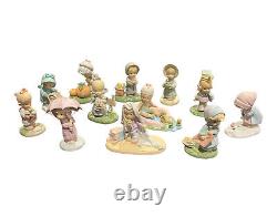 Precious Moments January Through December Miniature Monthly Figurines All Boxes