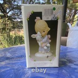 Precious Moments Jesus Loves Me Porcelain Angel Figurine, Christian