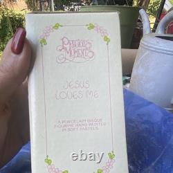 Precious Moments Jesus Loves Me Porcelain Angel Figurine, Christian
