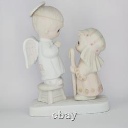 Precious Moments Jesus is Born 1978 Angel Shepard Enesco Jonathan & David