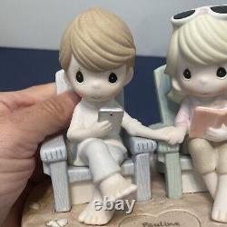 Precious Moments Just Me And You With An Occea View Ceramic Statue Sculpture