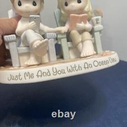 Precious Moments Just Me And You With An Occea View Ceramic Statue Sculpture
