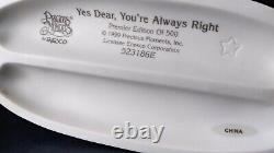 Precious Moments LIMITED EDITION 500-PLATE- Yes Dear You're Always Right 523186E