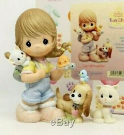 Precious Moments LOST WITHOUT YOU FC-032 Girl with LOTs of Animals / Members