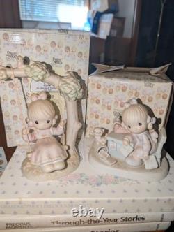 Precious Moments Large Collection Of Porcelain Figures, Books, And More