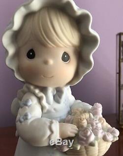 Precious Moments Large Easter Seal Figurine LE YOU ARE THE ROSE OF HIS CREATION