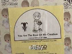 Precious Moments Large Easter Seal Figurine LE YOU ARE THE ROSE OF HIS CREATION