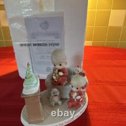 Precious Moments Limited Edition Porcelain Rudolph Family Christmas Figurine