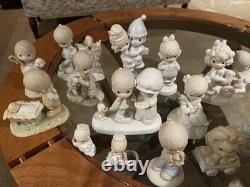 Precious Moments Lot Figurines In Orig 1980s-1990s Vintage