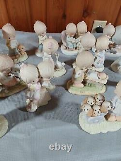 Precious Moments Lot Of 21 Figurines, Vintage