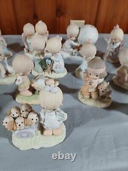 Precious Moments Lot Of 21 Figurines, Vintage