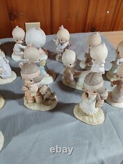 Precious Moments Lot Of 21 Figurines, Vintage