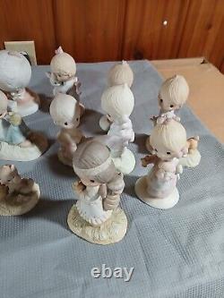 Precious Moments Lot Of 21 Figurines, Vintage