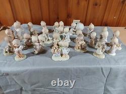 Precious Moments Lot Of 21 Figurines, Vintage