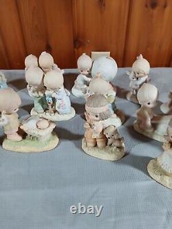 Precious Moments Lot Of 21 Figurines, Vintage 20 Of The 21 Original