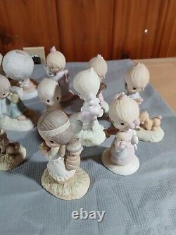 Precious Moments Lot Of 21 Figurines, Vintage 20 Of The 21 Original