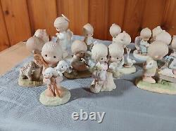 Precious Moments Lot Of 21 Figurines, Vintage 20 Of The 21 Original