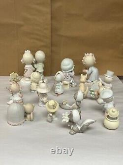 Precious Moments Lot Of 37 Figurines (31 Ceramic, 4 Crystal, 2 Trinket Boxes)