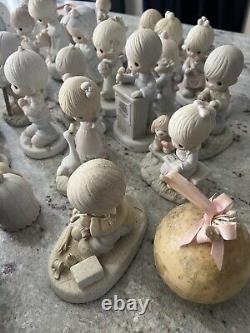 Precious Moments Lot Of 47 Figurines, Vintage great condition
