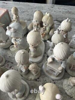 Precious Moments Lot Of 47 Figurines, Vintage great condition