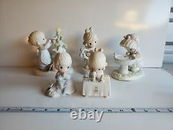 Precious Moments Lot Of 5 No Boxes 6'' Tallest