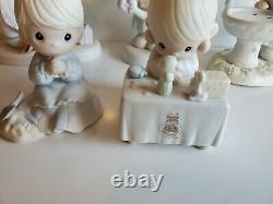 Precious Moments Lot Of 5 No Boxes 6'' Tallest