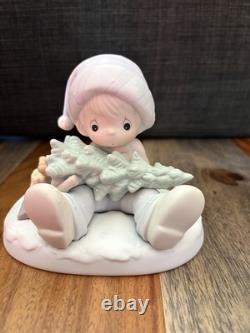 Precious Moments Lot of 10 Figurines Holiday, Christmas, Winter themed