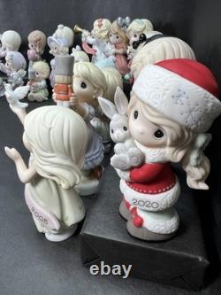 Precious Moments Lot of 23 Annual Christmas figurines Years 1998-2020 No Defects