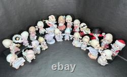 Precious Moments Lot of 23 Annual Christmas figurines Years 1998-2020 No Defects