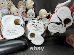 Precious Moments Lot of 23 Annual Christmas figurines Years 1998-2020 No Defects