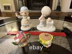 Precious Moments Lot of 24 Christmas Themed Figurines and Ornaments with boxes