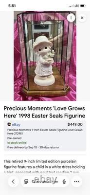 Precious Moments Love Grows Here 9 inch Figurine 1998 Limited Ed. With case