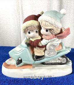 Precious Moments Love Makes A Beautiful Ride Bisque Porcelain 191032 Figurine