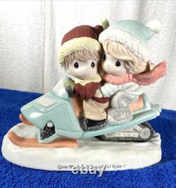 Precious Moments Love Makes A Beautiful Ride Bisque Porcelain 191032 Figurine