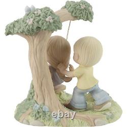 Precious Moments Ltd Ed Boy Pushing Girl On Swing Figurine