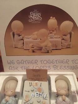 Precious Moments MIB Retired Thanksgiving 6 Piece Set We Gather Together