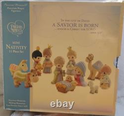 Precious Moments Mini Nativity 11-Piece Porcelain Figurine Set with Stable Precious Moments Mini Nativity 11-Piece Porcelain Figurine Set with Stable