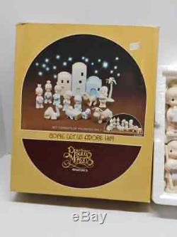 Precious Moments Mini Nativity 11 Piece Set In Box Figures Manger Animals E-2395