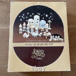 Precious Moments Mini-Nativity 11 pieces Including RARE Turban Boy Shepard 1982