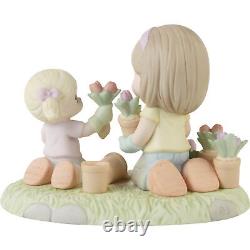 Precious Moments Mom and Daughter in Garden Figurine A Mother's Love Mak