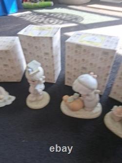 Precious Moments-Months of the Year Calendar Girl Figurines COMPLETE Set of 12