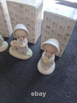 Precious Moments-Months of the Year Calendar Girl Figurines COMPLETE Set of 12