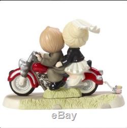 Precious Moments Motorcycle Bride Groom Together Wherever The Road May Lead