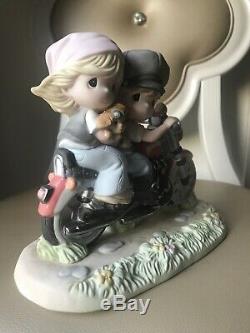 Precious Moments Motorcycle Our Love Is A Journey New 123025 Large Figurine Rare