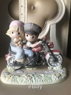 Precious Moments Motorcycle Our Love Is A Journey New 123025 Large Figurine Rare