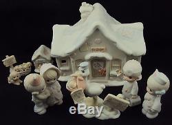 Precious Moments NIGHT LIGHT Sugar Town Doctor's Office Complete Set withBoxes