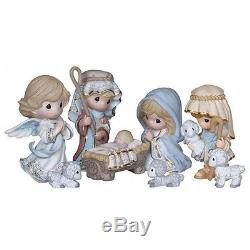 Precious Moments Nativity 8 pc. Set,'Let Us Adore Him', New in Box, 131063