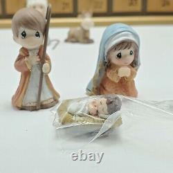 Precious Moments Nativity Advent Calendar 26-piece Set Hand Painted Figurines