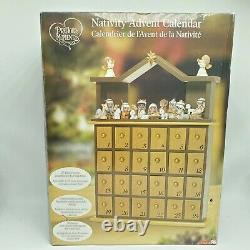 Precious Moments Nativity Advent Calendar 26-piece Set Hand Painted Figurines